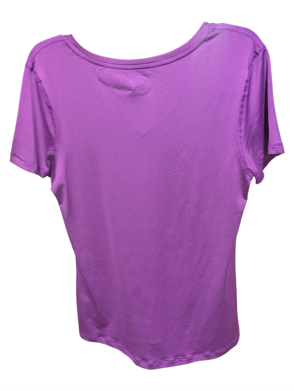 ATHLETIC WORKS women's SHORT SLEEVE shirt size Small (4-6) Purple w-122 - Picture 7 of 7